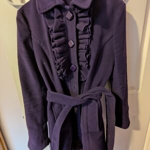 Elegant Purple Women's Coat